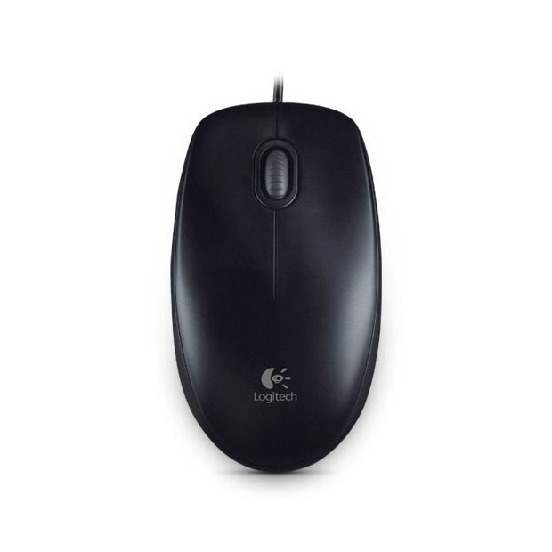 Logitech Optical Wheel Mouse USB Black B100, Muis Logitech Optical Wheel Mouse USB Black B100, Muis